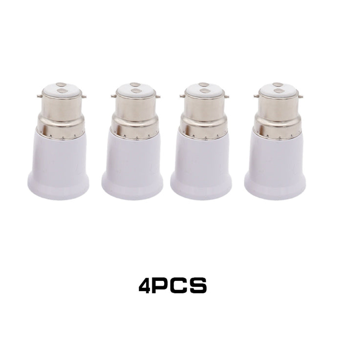 4/10x B22 to E27 Adapter Bulb Adapter E27 to B22 Edison Screws Bayonet Converter