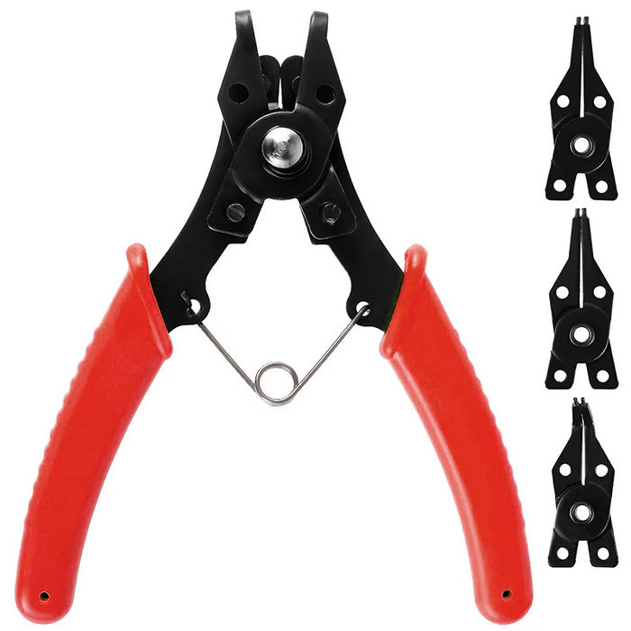 4-in-1Multi-Function Circlip Pliers Set Spring Release Fixed Grip Versatile Tool