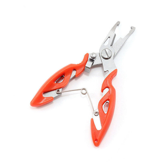 Fishing Pliers Scissors Line Cutter Braid Split Ring Tool Lip Grip TACKLE
