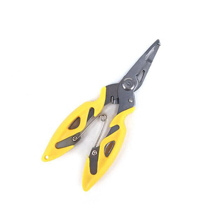 Fishing Pliers Scissors Line Cutter Braid Split Ring Tool Lip Grip TACKLE
