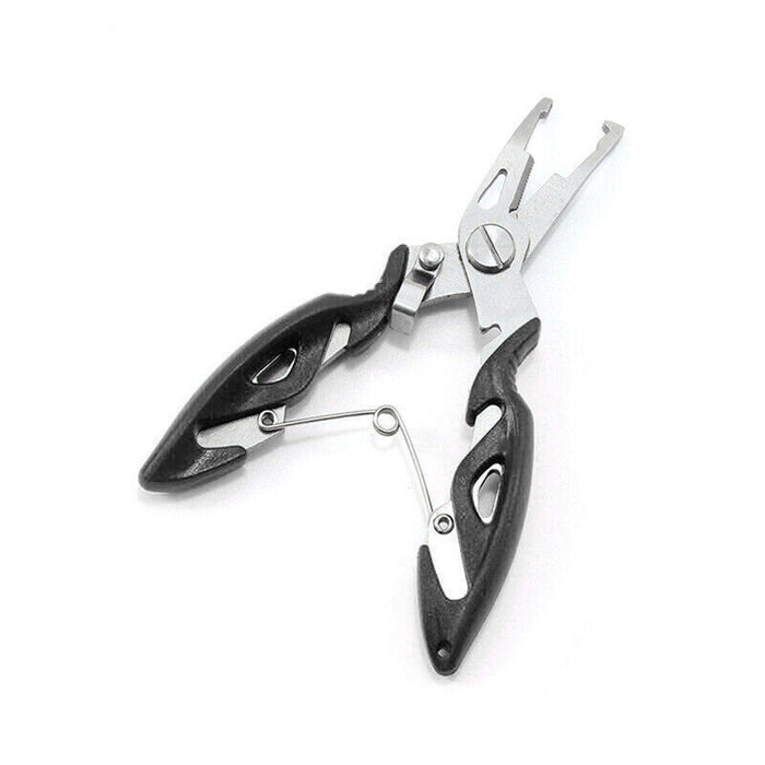 Fishing Pliers Scissors Line Cutter Braid Split Ring Tool Lip Grip TACKLE