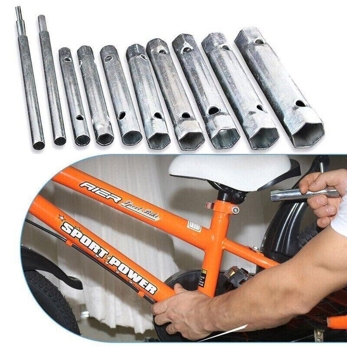 10PCS Plumber Tap Spark Plug Wrench set, Hex Socket Tap Tube Spanner set