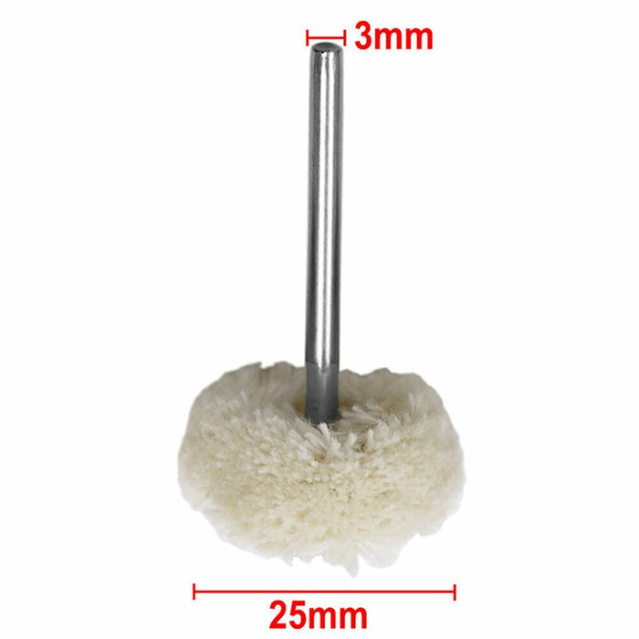 10PCS Cotton Wheel Buffing Brush Dremel Polisher Drill Bit Tool