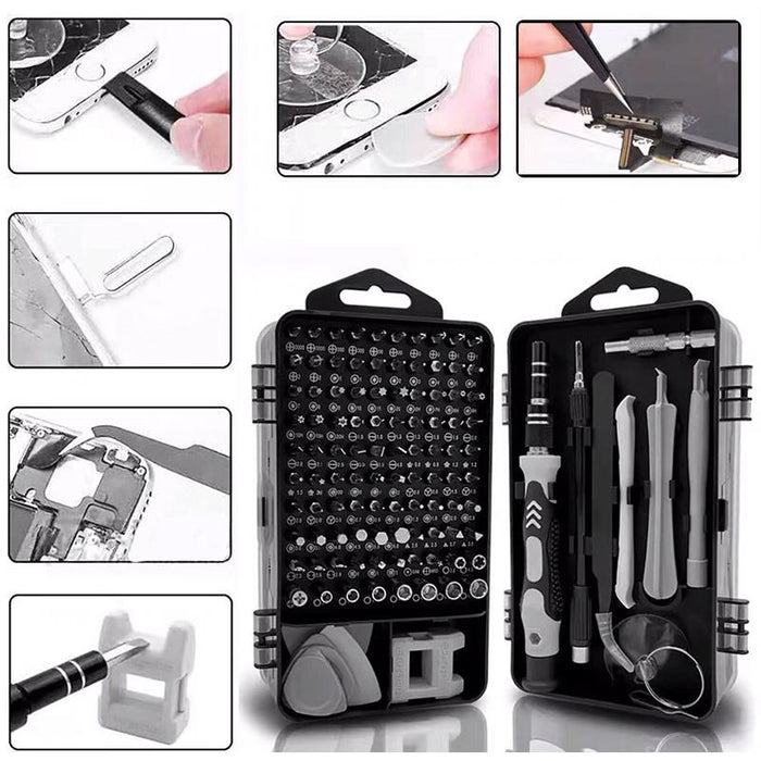 117 IN 1 Precision Screwdriver Set Chrome-vanadium Steel