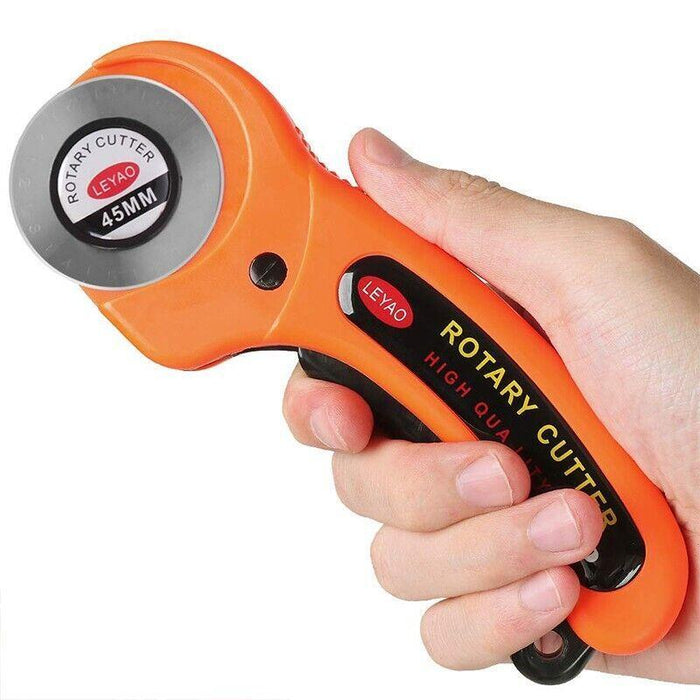 Professional Quilting Roll Fabric Rotary Cutter +10PCS Blade 45mm