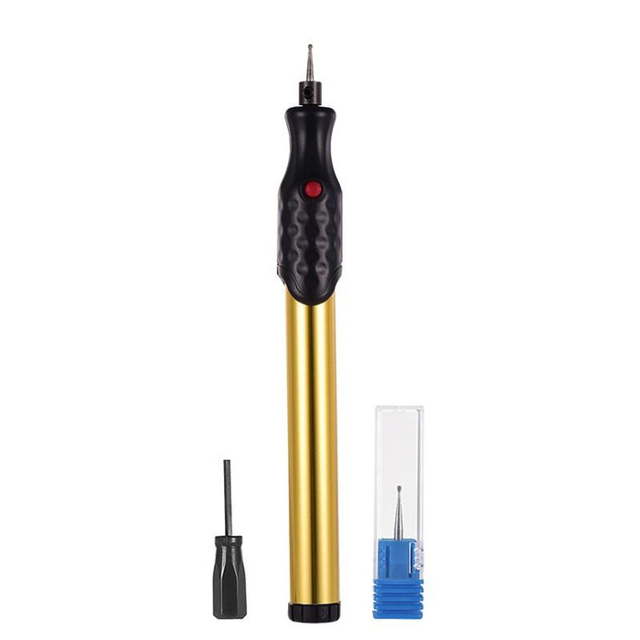 Electric Micro Engraver Aluminum 14*160mm Gold