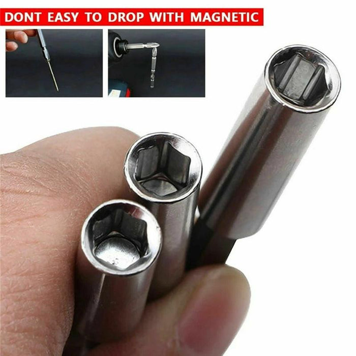 3PCS Hex Shank Magnetic Screwdriver Extension Socket Drill Bit Holder 6.35MM