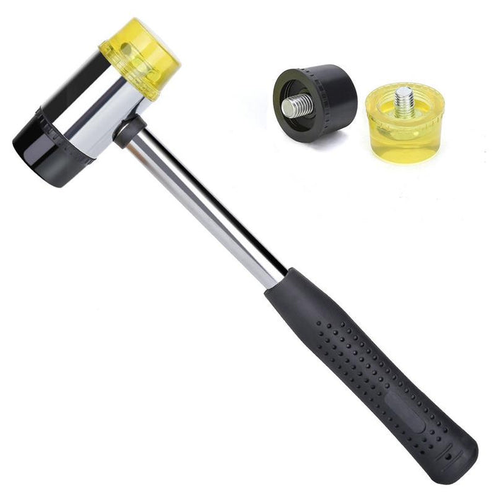 25MM Double-sided Rubber Hammer Plastic Clad Steel