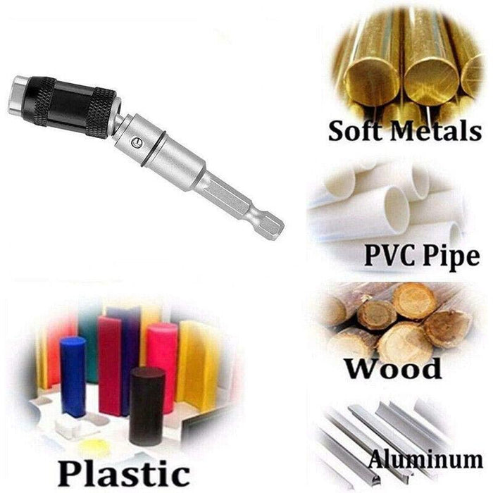 Steel Impact Pivoting Swivel Screw Drill Bits Black