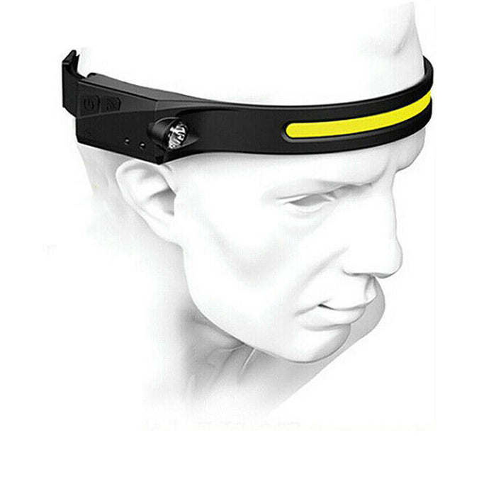 Rechargeable Waterproof Head Lamps with COB LED Motion Sensor