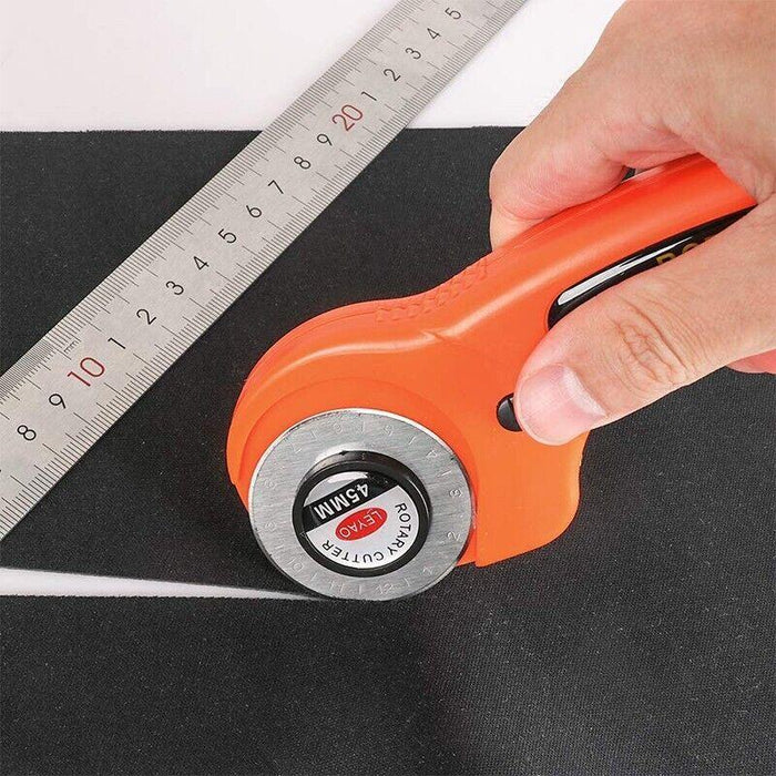 Professional Quilting Roll Fabric Rotary Cutter +10PCS Blade 45mm