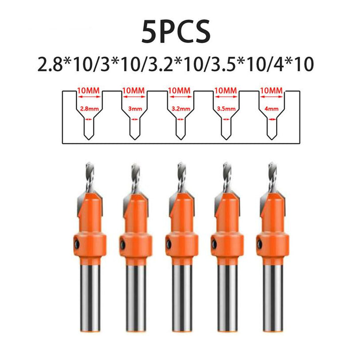 Hexagon Shank Countersink Drill Bit Woodworking Drill Bit 8/10MM