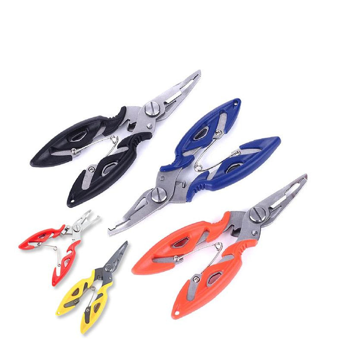 Fishing Pliers Scissors Line Cutter Braid Split Ring Tool Lip Grip TACKLE
