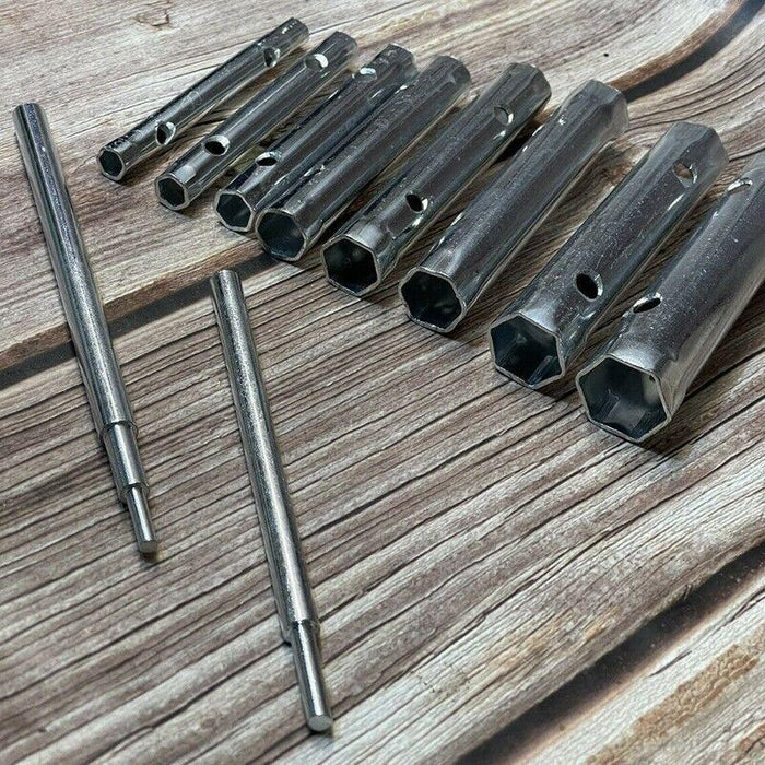 10PCS Plumber Tap Spark Plug Wrench set, Hex Socket Tap Tube Spanner set