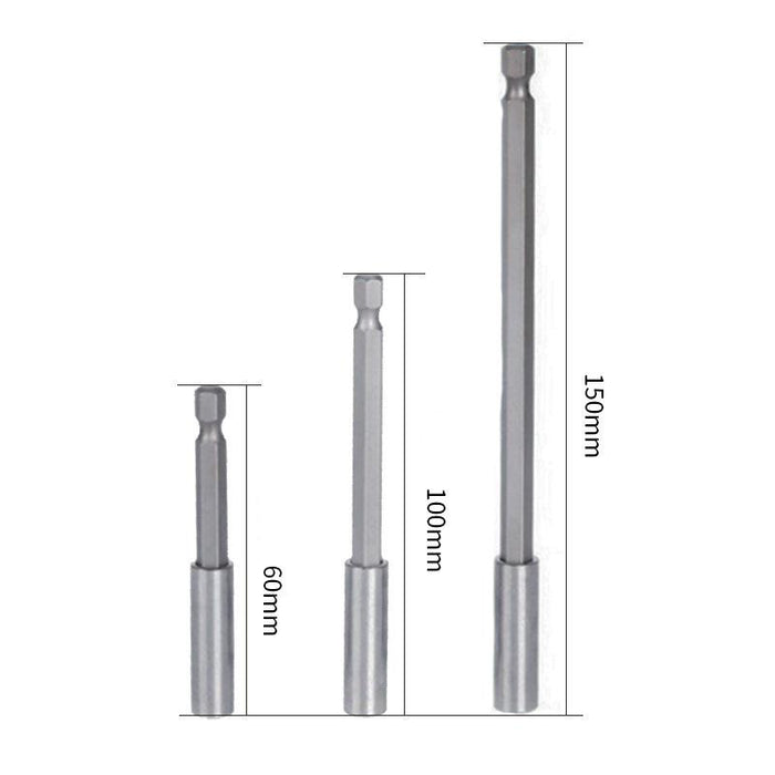 3PCS Hex Shank Magnetic Screwdriver Extension Socket Drill Bit Holder 6.35MM