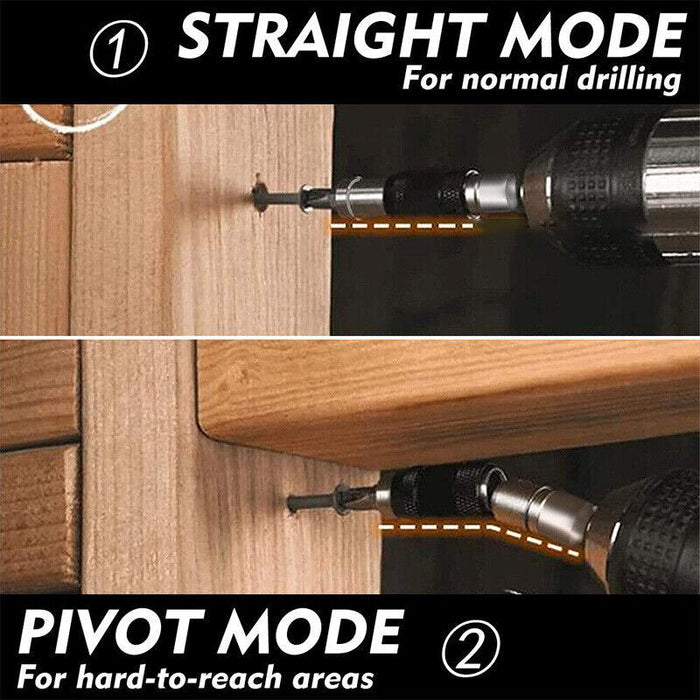 Steel Impact Pivoting Swivel Screw Drill Bits Black