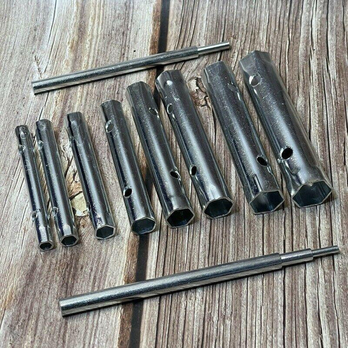10PCS Plumber Tap Spark Plug Wrench set, Hex Socket Tap Tube Spanner set
