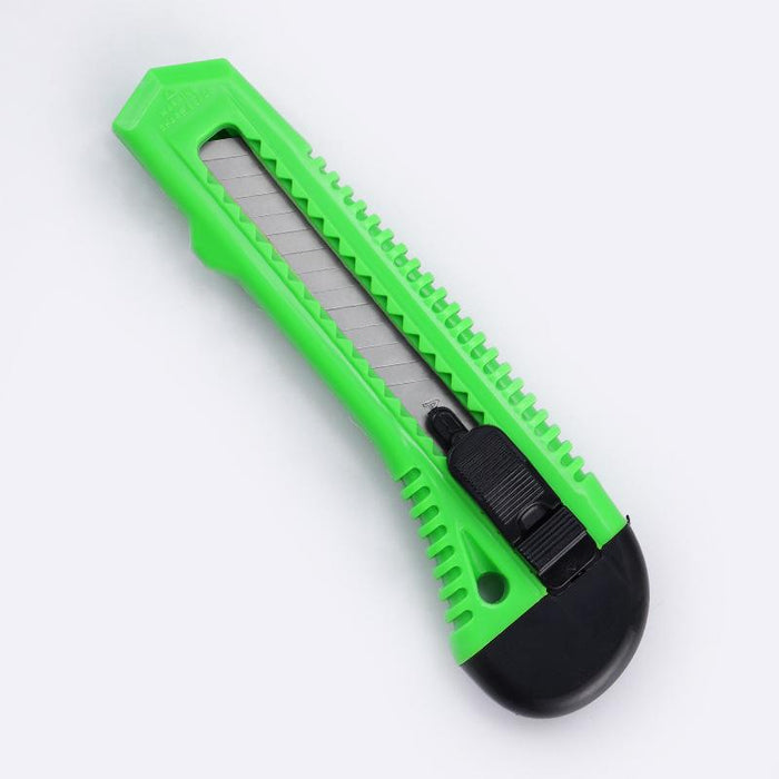 Paper Box Cutter Snap Off Retractable  Pack Knife Green