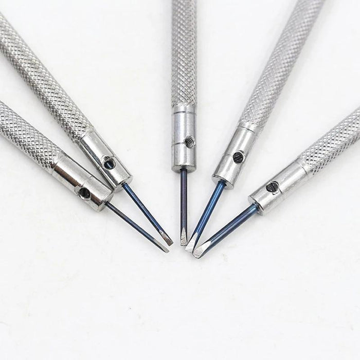 5x Precision Screwdriver Eyeglasses Watch Jewelry Watchmaker Repair Tool Set