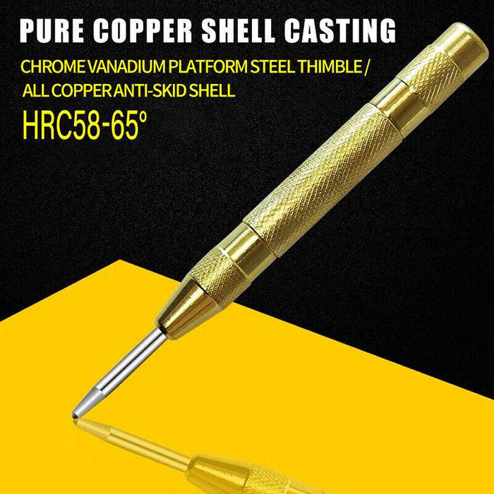 130MM Heavy Duty Automatic Centre Punch Brass Bodied