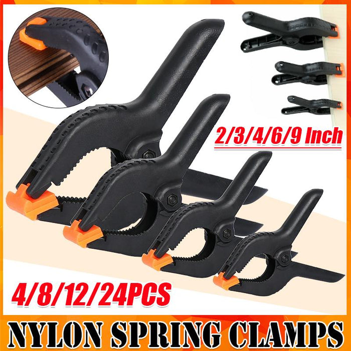 Nylon Spring Clamps Quick DIY Tools Grip Plastic Clips Photography Woodworking