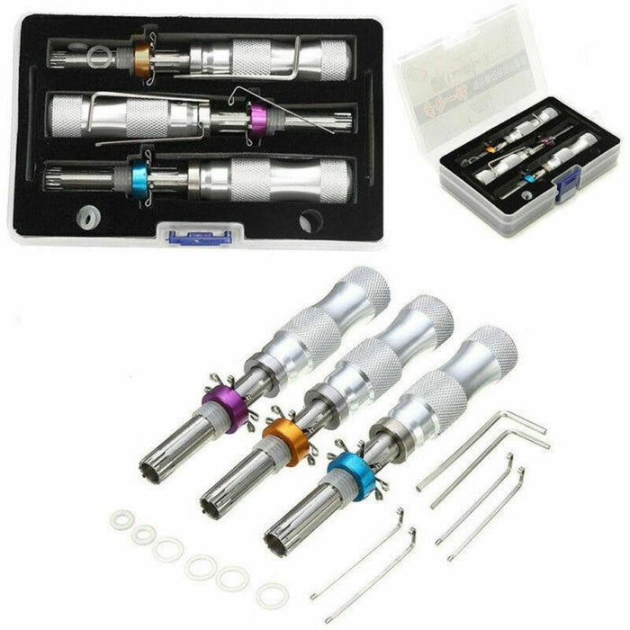 3X Tubular Locksmith Lock Tool Equipment 7.00MM 7.5MM 7.8MM Steel Set