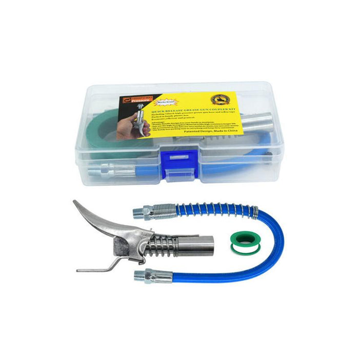 Locking clamp type high-pressure labor-saving oil injection nozzle