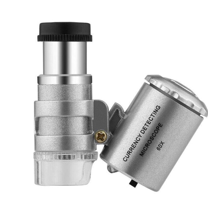 60X Zoom Pocket Magnifying Glass with LED Light