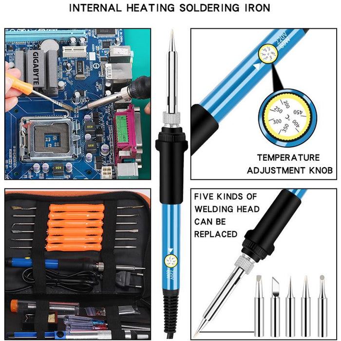 20IN1 Soldering Iron Kit 60W Adjustable Temperature