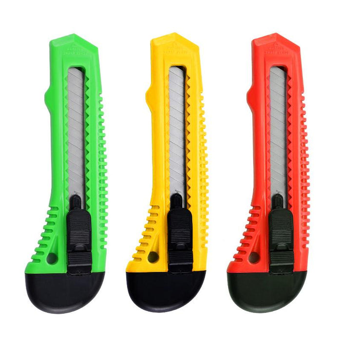 Paper Box Cutter Snap Off Retractable  Pack Knife Red