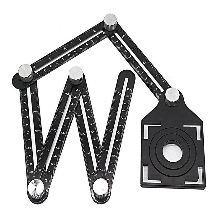 Universal Angularizer Ruler Multi Angle Measuring Template Tool Hole Locator