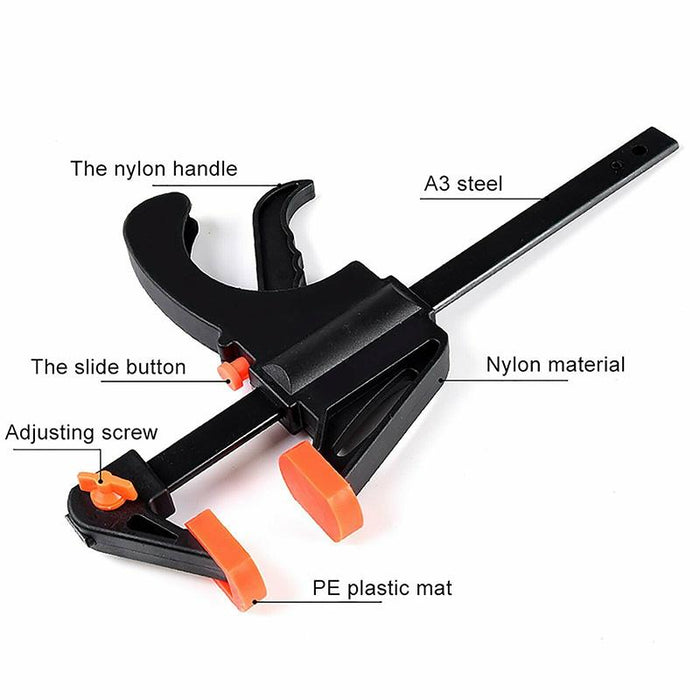 4 Pcs Type F Quick Ratchet Release Squeeze Tools 4"