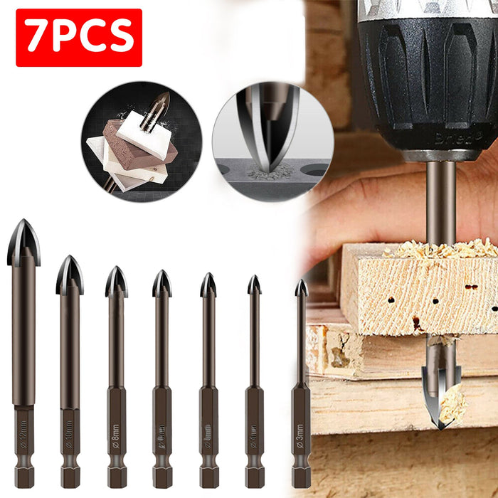7PCS Multifunctional Cross Alloy Drill Bit
