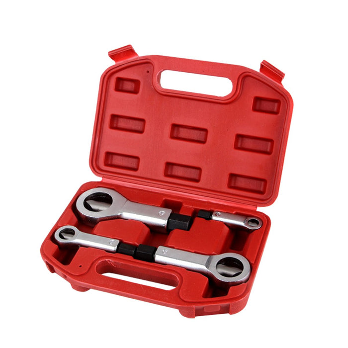 4PCs Durable Metal Nut Splitter Set, 9-27mm Manual Nut Cracker Remover