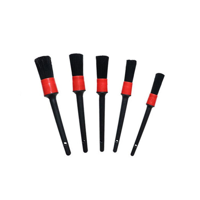 5Pcs Dashboard Car Hair Detail Brush Crevice Dust Cleaning Automotive Detailing