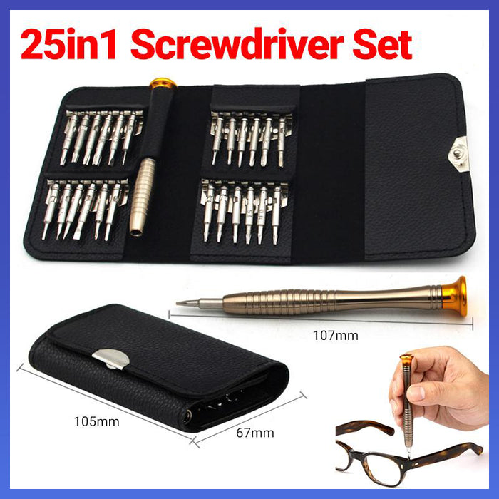 25 IN 1 Small MINI REPAIR PRECISION SCREWDRIVER TORX TOOL KIT SET