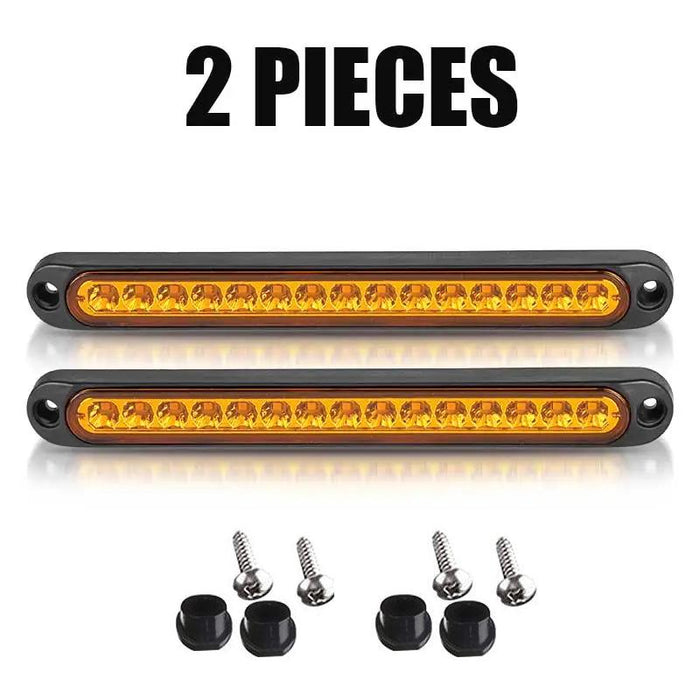 6x15LED Tail Lights Brake Indicator Reverse Slim Strip RV Trailer Light UTE STOP