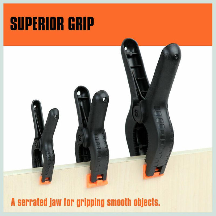 Nylon Spring Clamps Quick DIY Tools Grip Plastic Clips Photography Woodworking