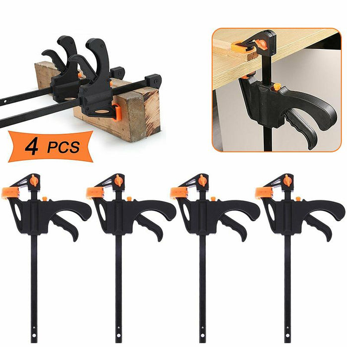 4 Pcs Type F Quick Ratchet Release Squeeze Tools 4"