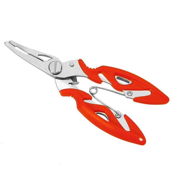 Fishing Pliers Scissors Line Cutter Braid Split Ring Tool Lip Grip TACKLE