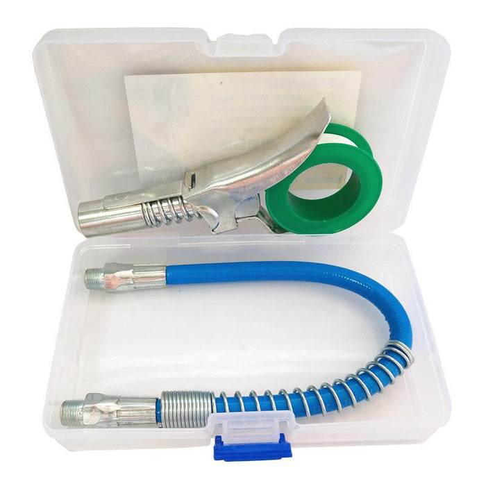 Locking clamp type high-pressure labor-saving oil injection nozzle