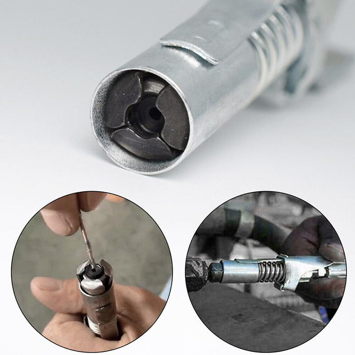 Locking clamp type high-pressure labor-saving oil injection nozzle