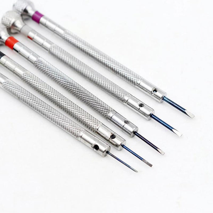 5x Precision Screwdriver Eyeglasses Watch Jewelry Watchmaker Repair Tool Set