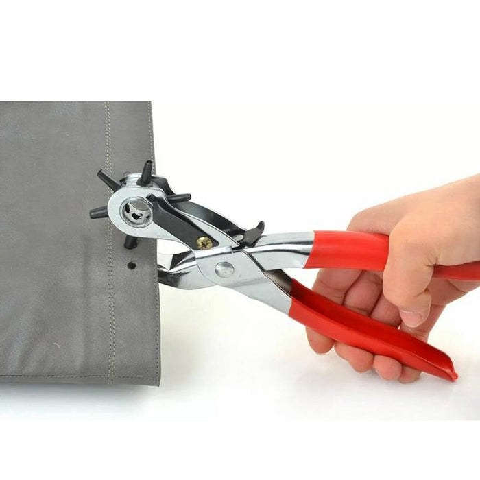 Leather Belt Eyelet Hole Punch Plier Puncher Craft Hand Tool 2mm-4.5mm Revolving