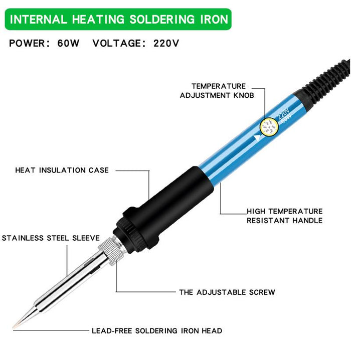 20IN1 Soldering Iron Kit 60W Adjustable Temperature