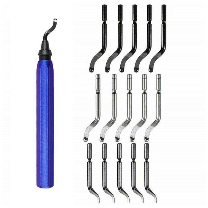 16pcs Rotary Deburr Blades Set For Wood And Steel