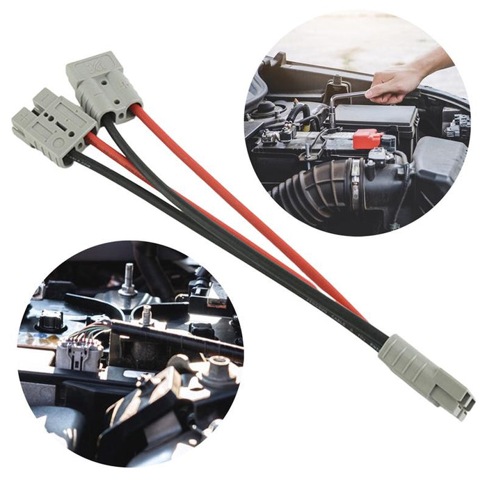 50 Amp Genuine Anderson Plug Connector Double Y Adaptor 6mm Automotive Cable New