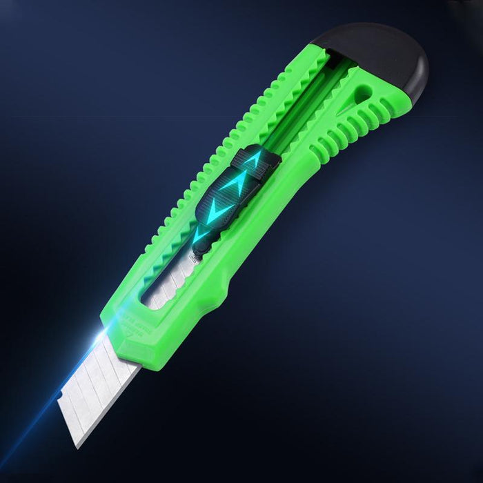 2X Paper Box Cutter Snap Off Retractable  Pack Knife Green