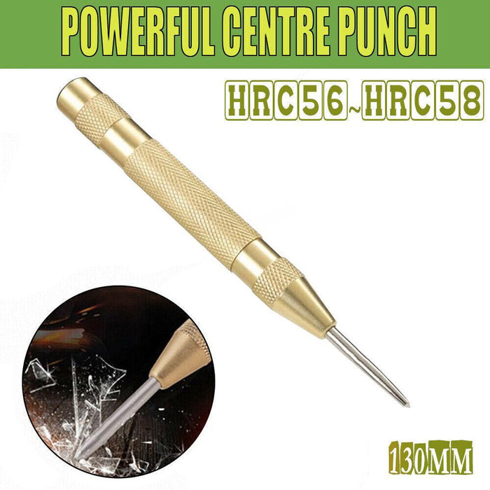 130MM Heavy Duty Automatic Centre Punch Brass Bodied
