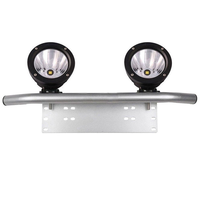 Ship Number Plate Bullbar Frame Driving Light Bar Car Mounting Bracket Silver